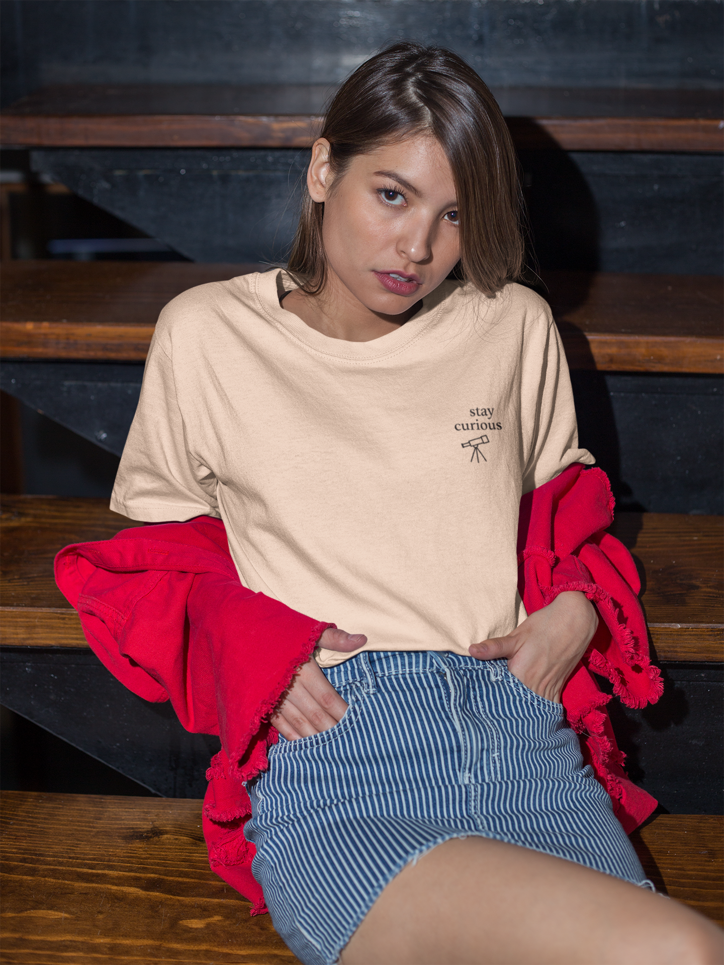 Stay Curious | Unisex Classic Crew T-Shirt| Corner Notes Collection