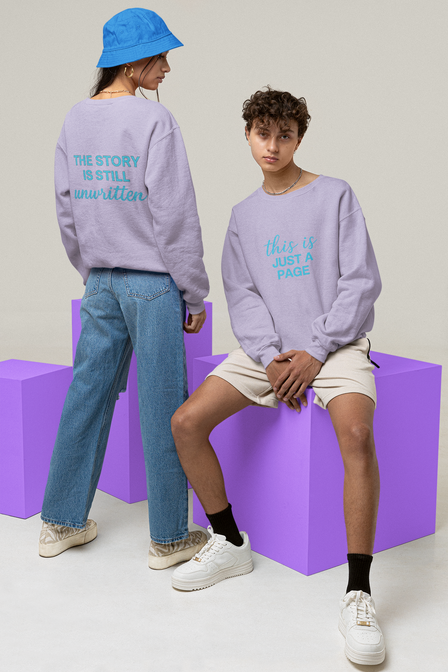 This is just a page| The story is still unwritten |Unisex Oversized Hoodie| Echo Collection