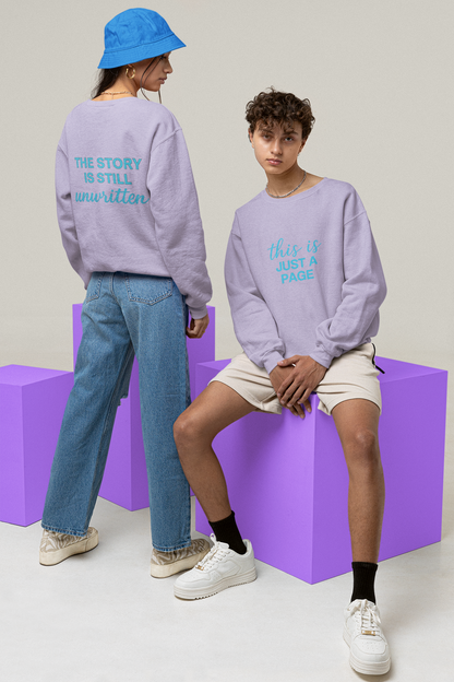 This is just a page| The story is still unwritten |Unisex Oversized Hoodie| Echo Collection