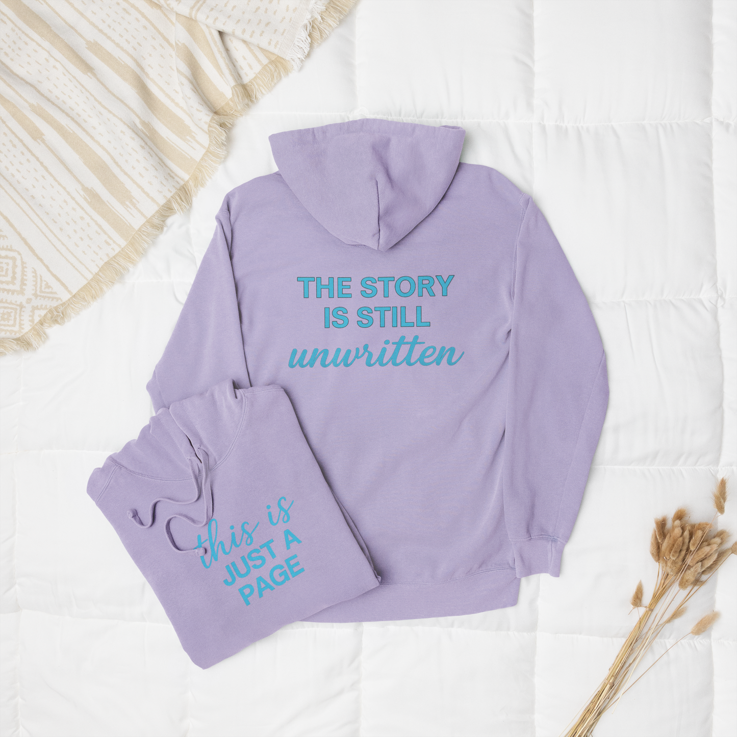 This is just a page| The story is still unwritten |Unisex Oversized Hoodie| Echo Collection