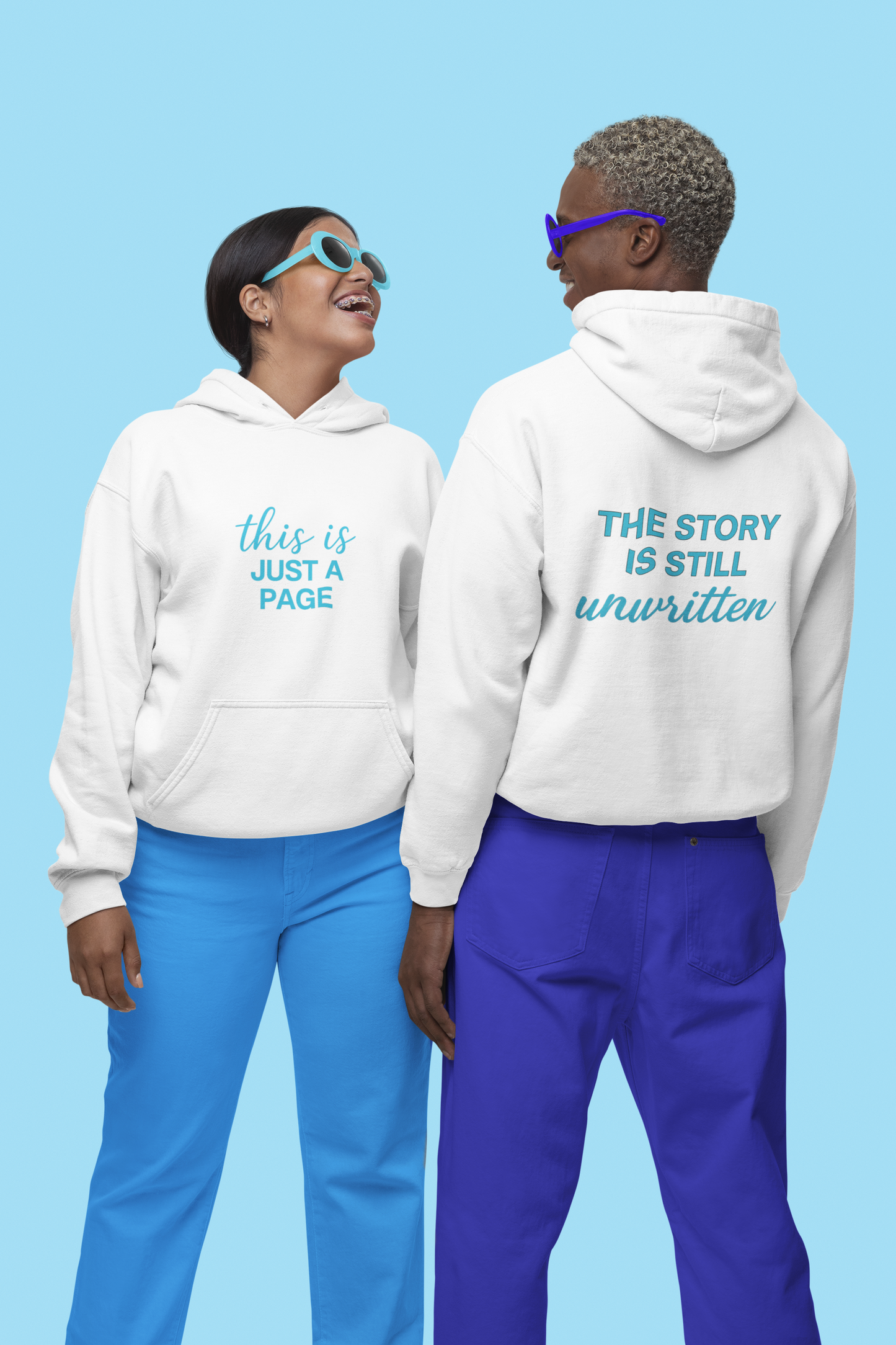 This is just a page| The story is still unwritten |Unisex Oversized Hoodie| Echo Collection
