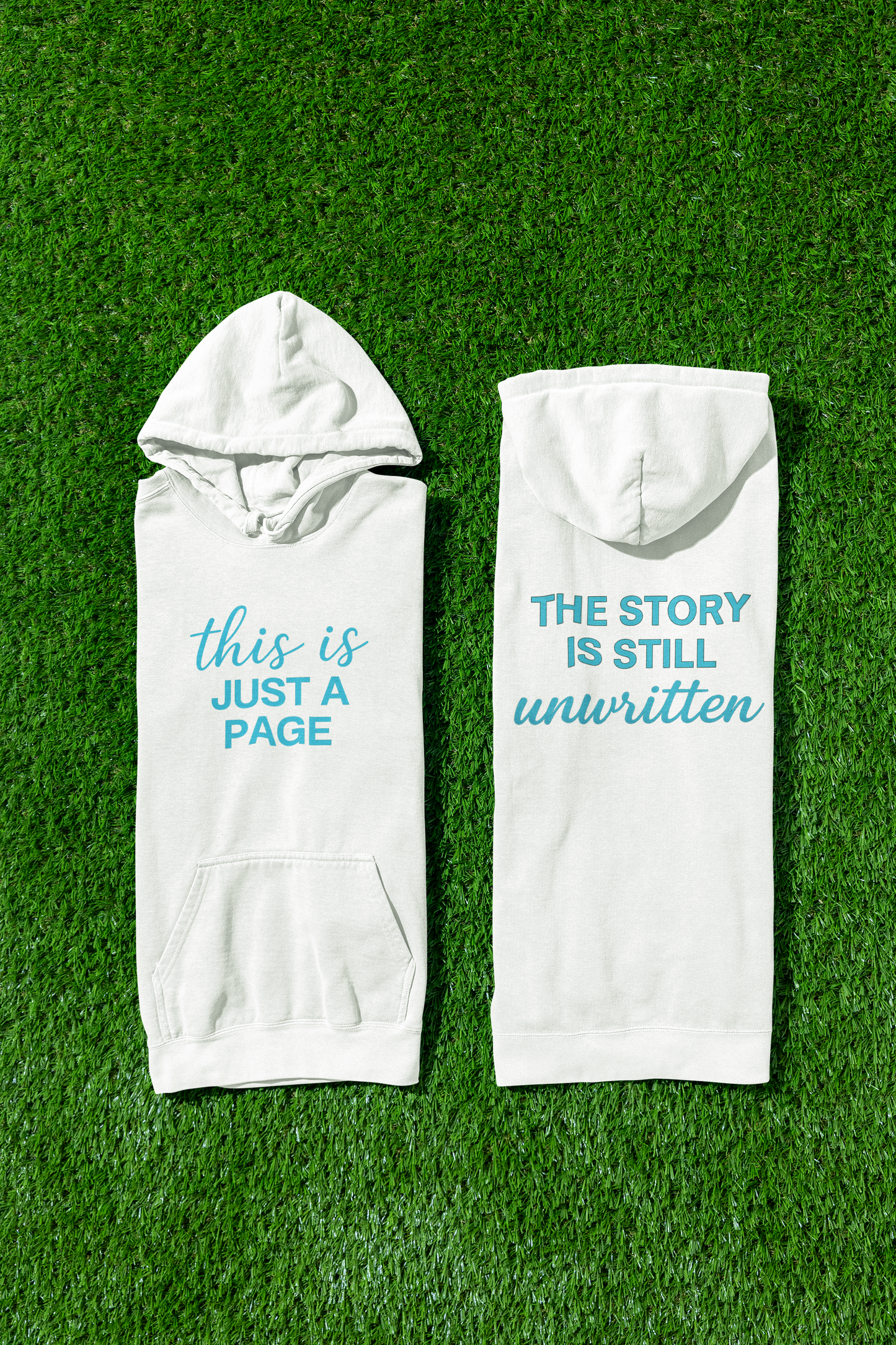 This is just a page| The story is still unwritten |Unisex Oversized Hoodie| Echo Collection