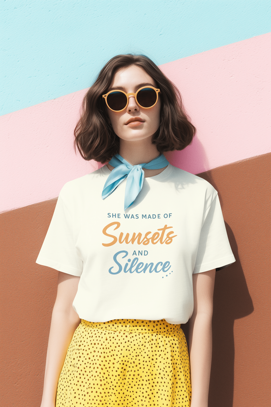 sunset_silence_female_model_front_off_white