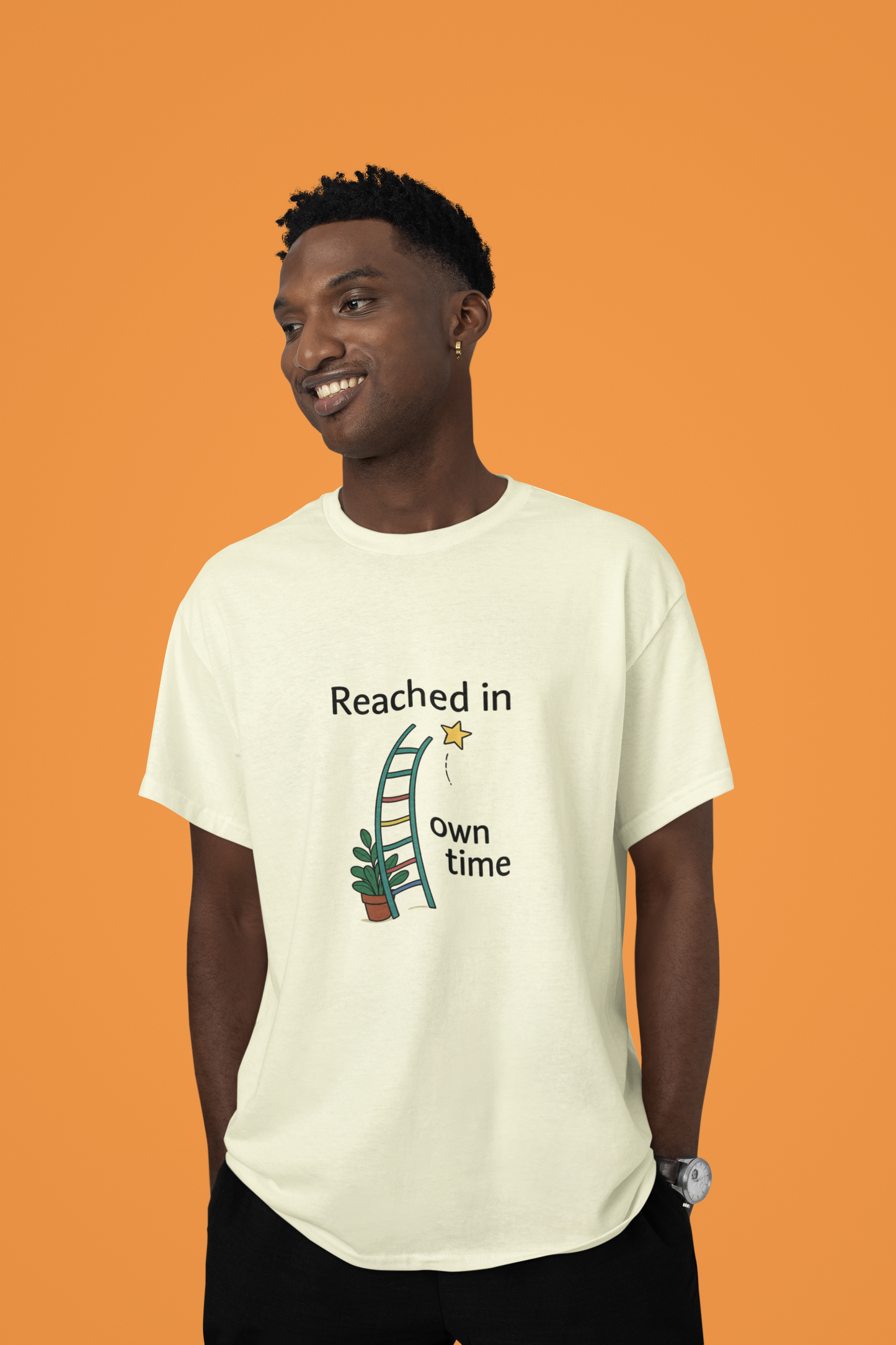 Reached in Own Time | Unisex Terry Oversized T-Shirt | Colour Escape