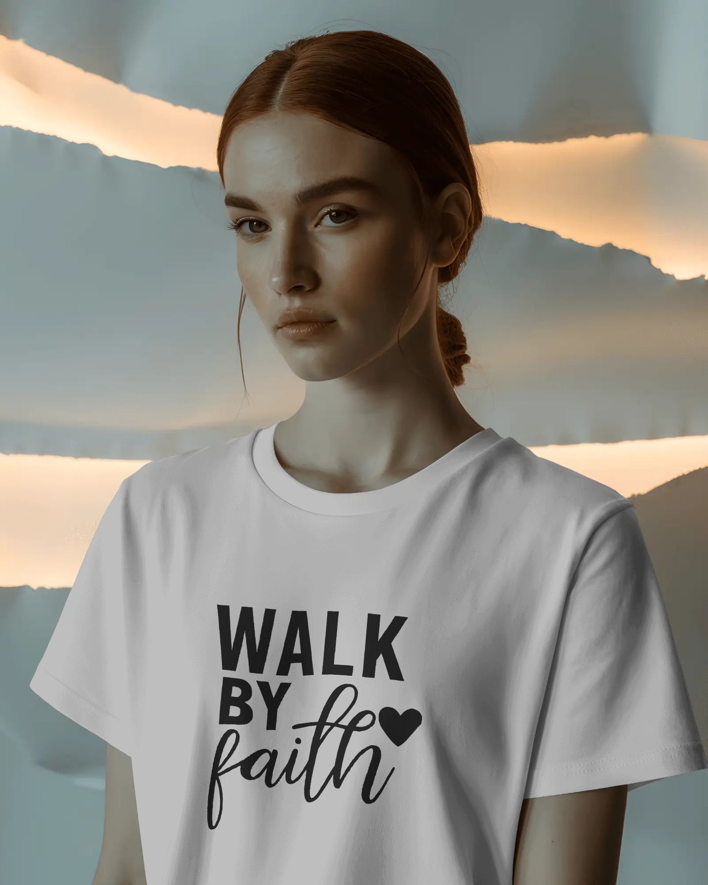 Walk By Faith | Unisex Elevated Premium Cotton T-Shirt| Lumina Collection