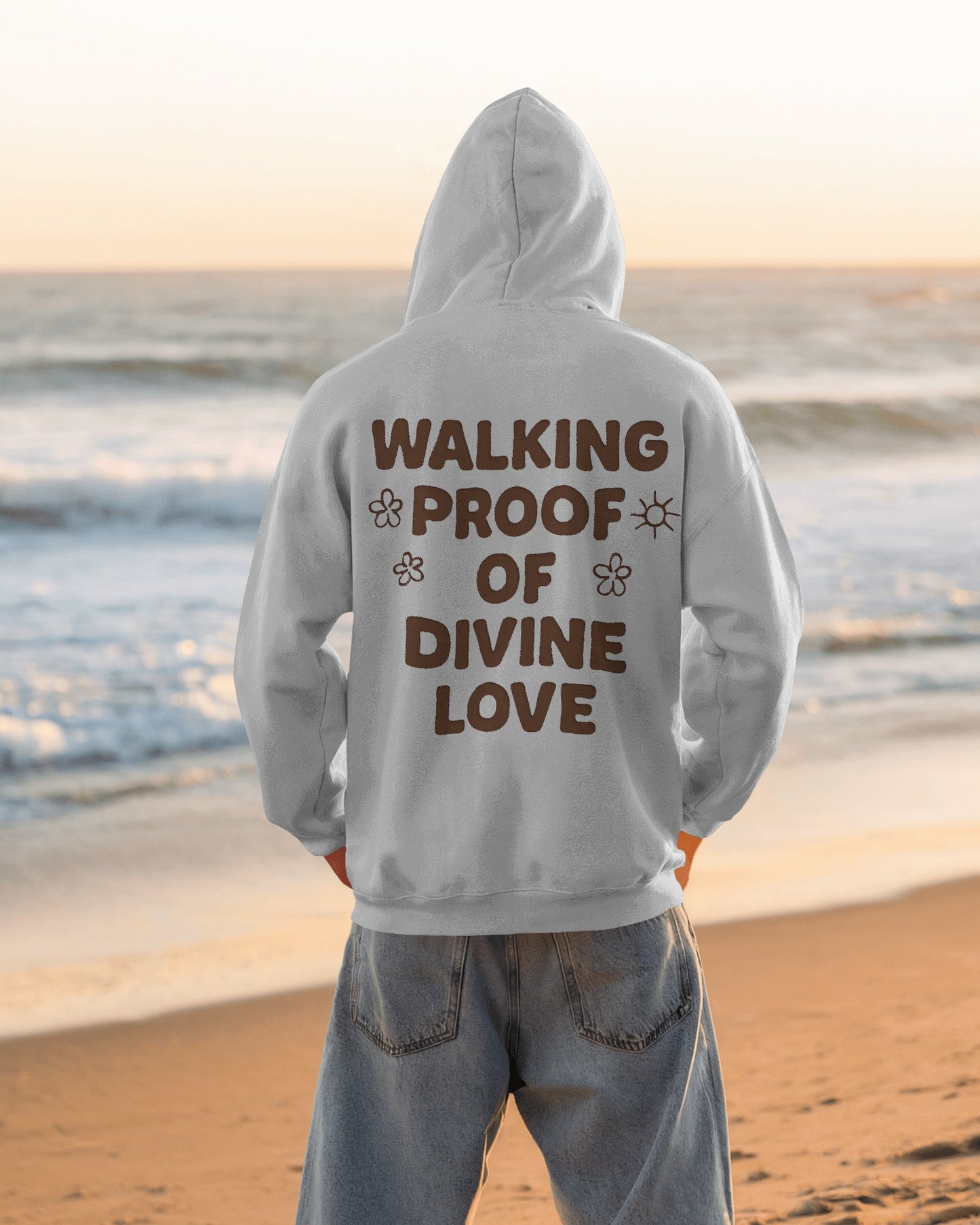 Walking Proof of Divine Love| Unisex Oversized Hoodie| Echo Collection