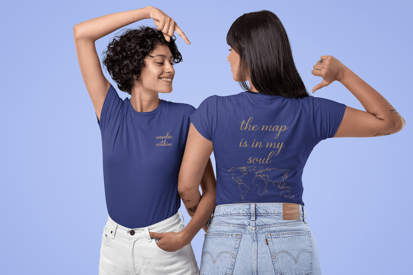wander_w_map_in_soul_female_model_front_back_royal_blue